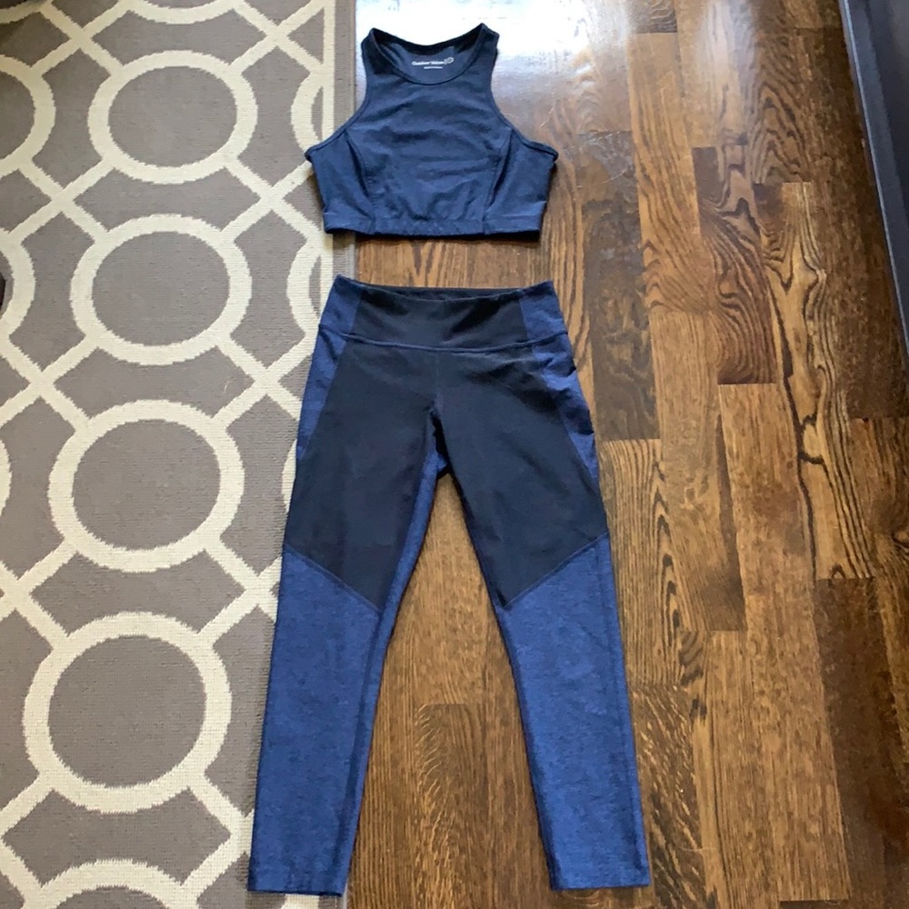 Outdoor Voices Rec Kit Navy & Black w/ Athena Top